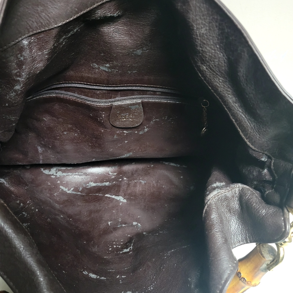 100% Authentic Gucci vintage bamboo tote bag - Picture 13 of 14